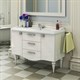 COMFORTY Тумба-умывальник напольный "Монако-120" белый глянец с раковиной 3312 COMFORTY 3132224 - фото 254691