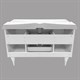 COMFORTY Тумба-умывальник напольный "Монако-120" белый глянец с раковиной 3312 COMFORTY 3132224 - фото 254696