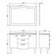 COMFORTY Тумба-умывальник напольный "Монако-120" белый глянец с раковиной 3312 COMFORTY 3132224 - фото 254698