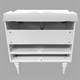 COMFORTY Тумба-умывальник напольный "Монако-80-1" белый глянец с раковиной 3380 COMFORTY 4136578