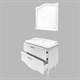 COMFORTY Тумба-умывальник напольный Монако-100 белый глянец с раковиной 3310 COMFORTY 4136346