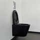 COMFORTY Унитаз подвесной 105MB безободковый, сиденье дюропласт softclose тонкое, быстросъёмное, цвет черный матовый - фото 255999
