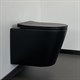 COMFORTY Унитаз подвесной 105MB безободковый, сиденье дюропласт softclose тонкое, быстросъёмное, цвет черный матовый - фото 256000