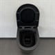 COMFORTY Унитаз подвесной 105MB безободковый, сиденье дюропласт softclose тонкое, быстросъёмное, цвет черный матовый - фото 256002