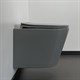 COMFORTY Унитаз подвесной 105MH безободковый, сиденье дюропласт softclose тонкое, быстросъёмное, цвет светло-серый матовый - фото 256014