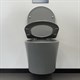 COMFORTY Унитаз подвесной 105MH безободковый, сиденье дюропласт softclose тонкое, быстросъёмное, цвет светло-серый матовый - фото 256016