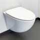 COMFORTY Унитаз подвесной 107 безободковый, сиденье дюропласт softclose тонкое, быстросъёмное, цвет белый - фото 256059