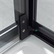VINCEA Stile Душевой уголок квадратный двери поворотные профиль - черный / стекло - прозрачное размер 90х90 см 8мм - фото 256386