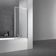 VINCEA Шторка на ванну ширина 70 см профиль - хром / стекло - прозрачное 5мм - фото 256401