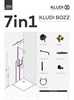 KLUDI Bozz Комплект для душа 7 в 1 черный матовый - фото 256448