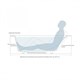 SALINI Orlanda Встраиваемая ванна с прямоугольной чашей, регулируемые ножки, донный клапан "Up&Down" белый, сифон, интегрированный слив-перелив размер 160х70 см, белый - фото 256607