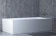 SALINI Orlanda Встраиваемая ванна с прямоугольной чашей, регулируемые ножки, донный клапан "Up&Down" белый, сифон, интегрированный слив-перелив размер 160х70 см, белый матовый - фото 256628