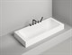 SALINI Orlanda Встраиваемая ванна с прямоугольной чашей, регулируемые ножки, донный клапан "Up&Down" белый, сифон, интегрированный слив-перелив размер 170х80 см, белый - фото 256631