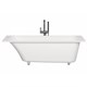 SALINI Orlanda Встраиваемая ванна с прямоугольной чашей, регулируемые ножки, донный клапан "Up&Down" белый, сифон, интегрированный слив-перелив размер 170х80 см, белый - фото 256632