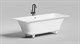 SALINI Orlanda Встраиваемая ванна с прямоугольной чашей, регулируемые ножки, донный клапан "Up&Down" белый, сифон, интегрированный слив-перелив размер 170х75 см, белый матовый - фото 256727