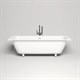 SALINI Orlanda Встраиваемая ванна с прямоугольной чашей, регулируемые ножки, донный клапан "Up&Down" белый, сифон, интегрированный слив-перелив размер 180х80 см, белый - фото 256757