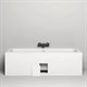 SALINI Orlanda Встраиваемая ванна с прямоугольной чашей, регулируемые ножки, донный клапан "Up&Down" белый, сифон, интегрированный слив-перелив размер 180х80 см, белый - фото 256760