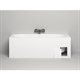 SALINI Ornella Встраиваемая ванна с прямоугольной чашей, регулируемые ножки, донный клапан "Up&Down" белый, сифон, интегрированный слив-перелив размер 170х70 см, белый - фото 256828