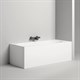 SALINI Ornella Встраиваемая ванна с прямоугольной чашей, регулируемые ножки, донный клапан "Up&Down" белый, сифон, интегрированный слив-перелив размер 170х70 см, белый матовый - фото 256854
