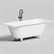 SALINI Ornella Встраиваемая ванна с прямоугольной чашей, регулируемые ножки, донный клапан "Up&Down" белый, сифон, интегрированный слив-перелив размер 180х80 см, белый - фото 256929