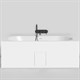 SALINI Ornella Встраиваемая ванна с прямоугольной чашей, регулируемые ножки, донный клапан "Up&Down" белый, сифон, интегрированный слив-перелив размер 180х80 см, белый - фото 256933
