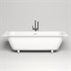SALINI Orlanda Встраиваемая ванна с прямоугольной чашей, регулируемые ножки, донный клапан "Up&Down" белый, сифон, интегрированный слив-перелив размер 170х75 см, белый матовый - фото 257251