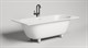 SALINI Ornella Встраиваемая ванна с прямоугольной чашей, регулируемые ножки, донный клапан "Up&Down" белый, сифон, интегрированный слив-перелив размер 180х80 см, белый матовый - фото 257337