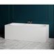 SALINI Fabia Ванна пристенная размер 180х80 см, белый матовый - фото 257555