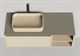 SALINI Domino Тумба со столешницей ширина 120 см, шпон - фото 257711