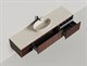 SALINI Domino Тумба со столешницей ширина 200 см, шпон - фото 258189