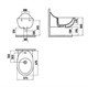 CREAVIT Foglia Биде подвесное, белый FG510-00CB00E-0000 - фото 258768
