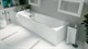 1MARKA Elegance Ванна прямоугольная пристенная размер 120х70 см, цвет белый - фото 258934