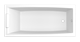 1MARKA Aelita Ванна прямоугольная встраивается в нишу размер 150х75 см, цвет белый - фото 259016