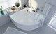 1MARKA Ibiza Ванна угловая пристенная размер 150х150 см, цвет белый - фото 259108