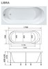 1MARKA Libra Ванна прямоугольная пристенная размер 170х70 см, цвет белый - фото 259122