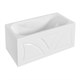 1MARKA Classic Ванна прямоугольная пристенная размер 120х70 см, цвет белый - фото 259367