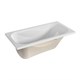 1MARKA Classic Ванна прямоугольная пристенная размер 120х70 см, цвет белый - фото 259368