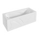 1MARKA Classic Ванна прямоугольная пристенная размер 150х70 см, цвет белый - фото 259376