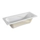 1MARKA Classic Ванна прямоугольная пристенная размер 150х70 см, цвет белый - фото 259377