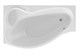 1MARKA Gracia Ванна асимметричная пристенная размер 170х100 см, цвет белый - фото 259444