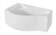 1MARKA Gracia Ванна асимметричная пристенная размер 170х100 см, цвет белый - фото 259446
