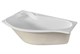 1MARKA Gracia Ванна асимметричная пристенная размер 170х100 см, цвет белый - фото 259447