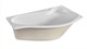 1MARKA Gracia Ванна асимметричная пристенная размер 170х100 см, цвет белый - фото 259450