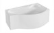 1MARKA Gracia Ванна асимметричная пристенная размер 170х100 см, цвет белый - фото 259451