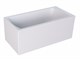 1MARKA Modern Ванна прямоугольная пристенная размер 120х70 см, цвет белый - фото 259503