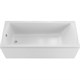 1MARKA Modern Ванна прямоугольная пристенная размер 190х80 см, цвет белый - фото 259554