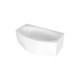 1MARKA Nega Ванна асимметричная пристенная размер 170х95 см, цвет белый - фото 259561