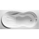 1MARKA Taormina Ванна прямоугольная пристенная размер 180х90 см, цвет белый - фото 259600