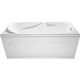 1MARKA Vita Ванна прямоугольная пристенная размер 160х70 см, цвет белый - фото 259612