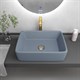 GROSSMAN Color Раковина накладная размер 50х40 см цвет голубой матовый GR-3016BSM-21